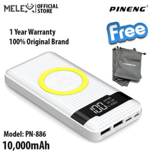 PINENG PN-886 10000mAh Qi Wireless Quick Charge 3.0 - White