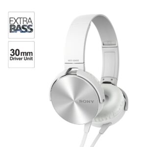 Sony MDR-XB450AP Extra Bass Smartphone Headset White