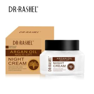 DR-RASHEL Argan Oil Night Cream Amino Acid Collagen Face Whitening Creams Reduce Fine Lines 50g
