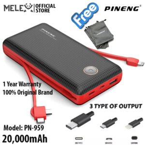 PINENG POWERBANK PN-959 20000mAh LI-ION POLYMER-BR ( New Version 2023 )