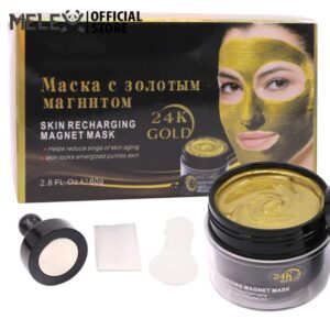 24k Gold Magnet Mask Mud Moisturizing Control Oil Remove Blackheads Face Cleaning Product