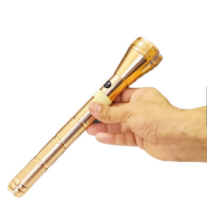 DC-70 Rechargeable Aluminum Flash Torch Light- Gold Color