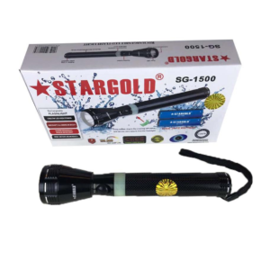 Star Gold SG-1500 Rechargeable Flash Light Cree 3W LED Aluminium Body Water Resistant Long RANGE