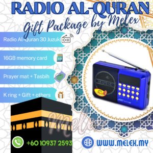 Islamic Tech Bundle: JOC Radio Al-Quran, 16GB Index Card, 10H Playtime, Elegant Index, Pocket Prayer Mat, Fancy Tasbih, Key Ring & Free Gift! 💝